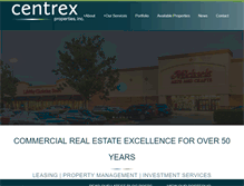 Tablet Screenshot of centrexproperties.com